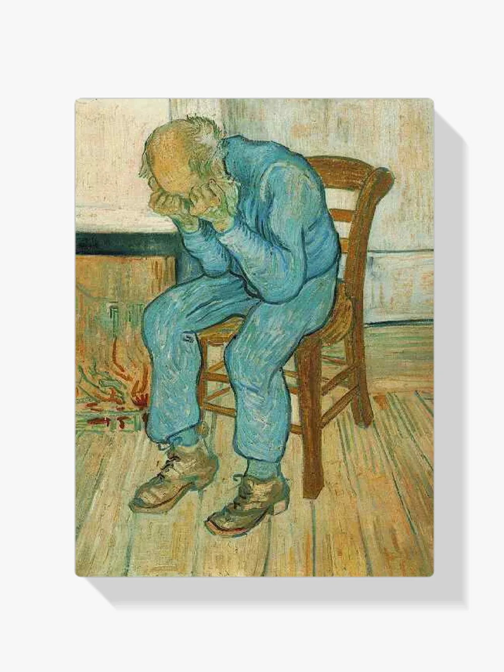 Pintar por números Anciano afligido (En el umbral de la eternidad)