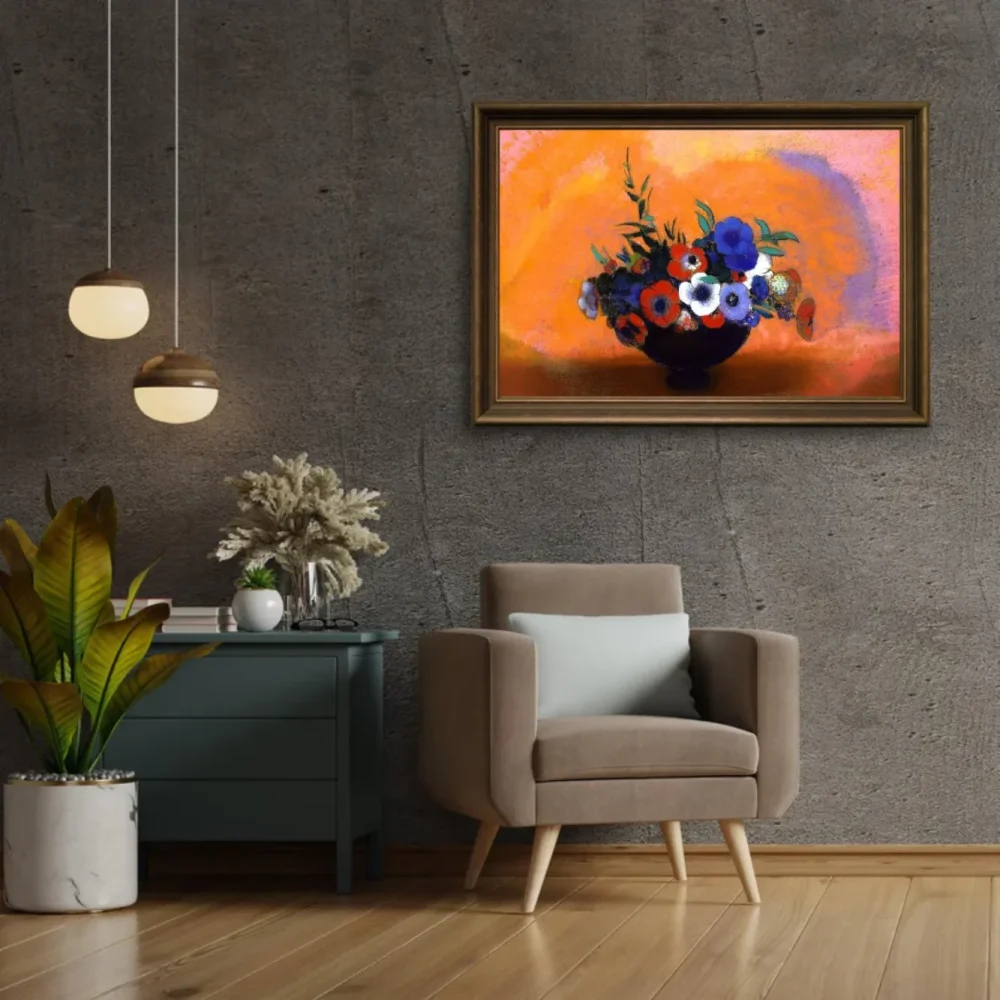 Pintar por números Anémonas - Odilon Redon – foto 2
