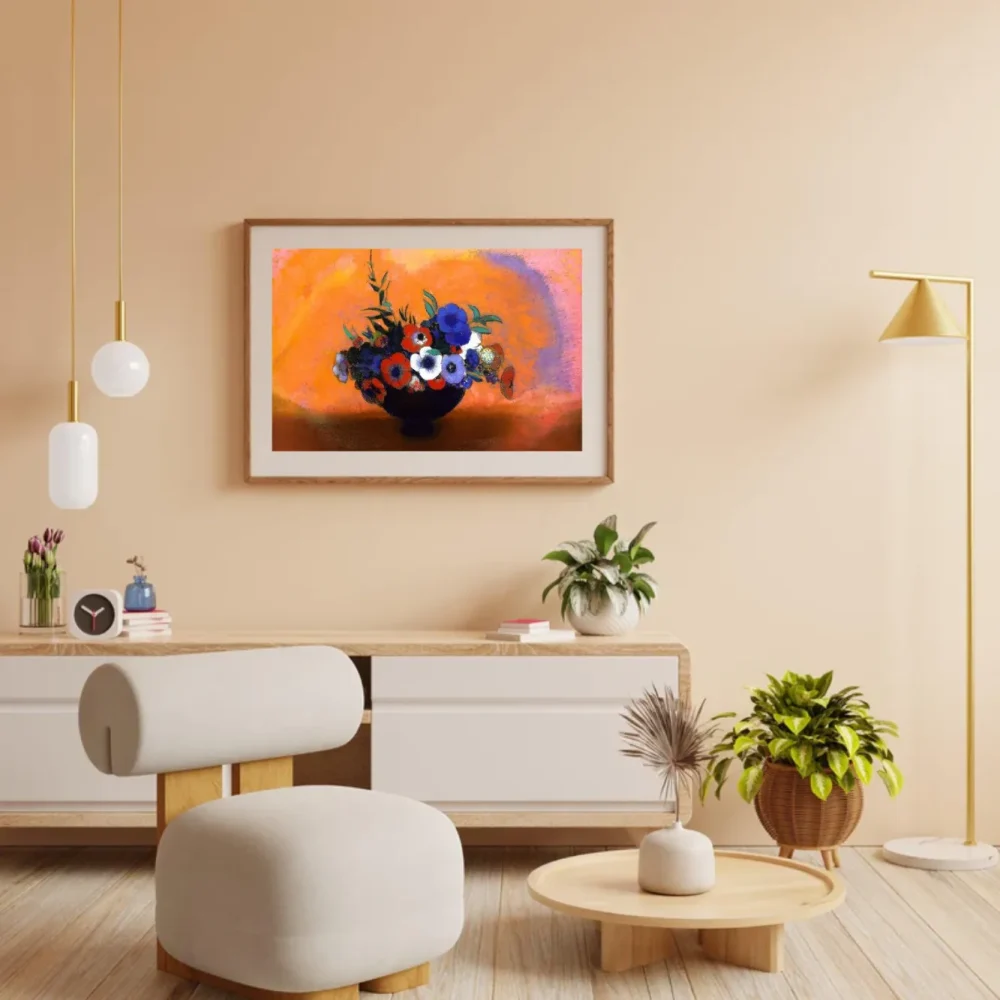 Pintar por números Anémonas - Odilon Redon – foto 3