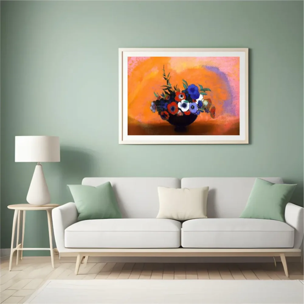 Pintar por números Anémonas - Odilon Redon – foto 4