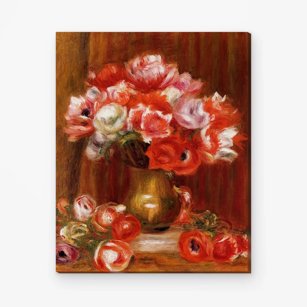 Pintar por Números - Anémonas - Pierre-Auguste Renoir