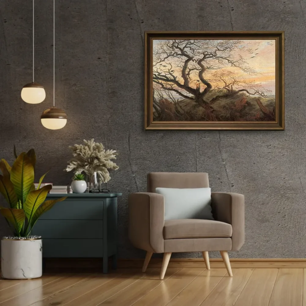 Pintar por números Árbol con cuervos – foto 2