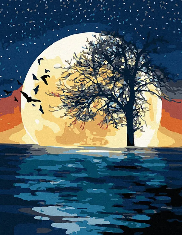 Pintar por números Árbol lunar – foto 2