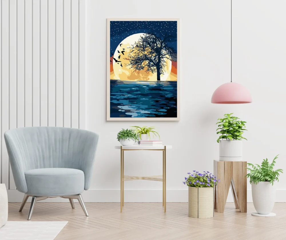 Pintar por números Árbol lunar – foto 5