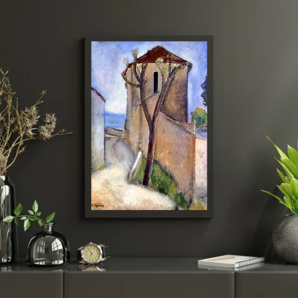 Pintar por números Árbol y casas – foto 3