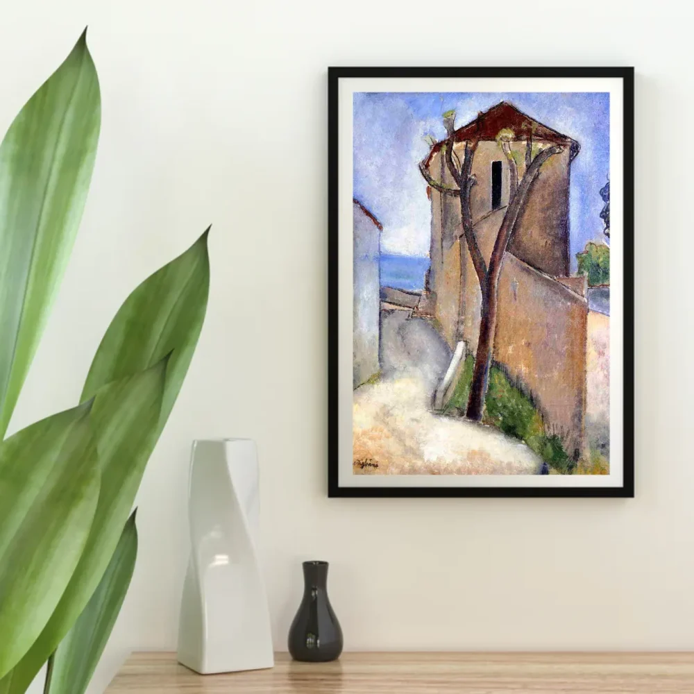 Pintar por números Árbol y casas – foto 4