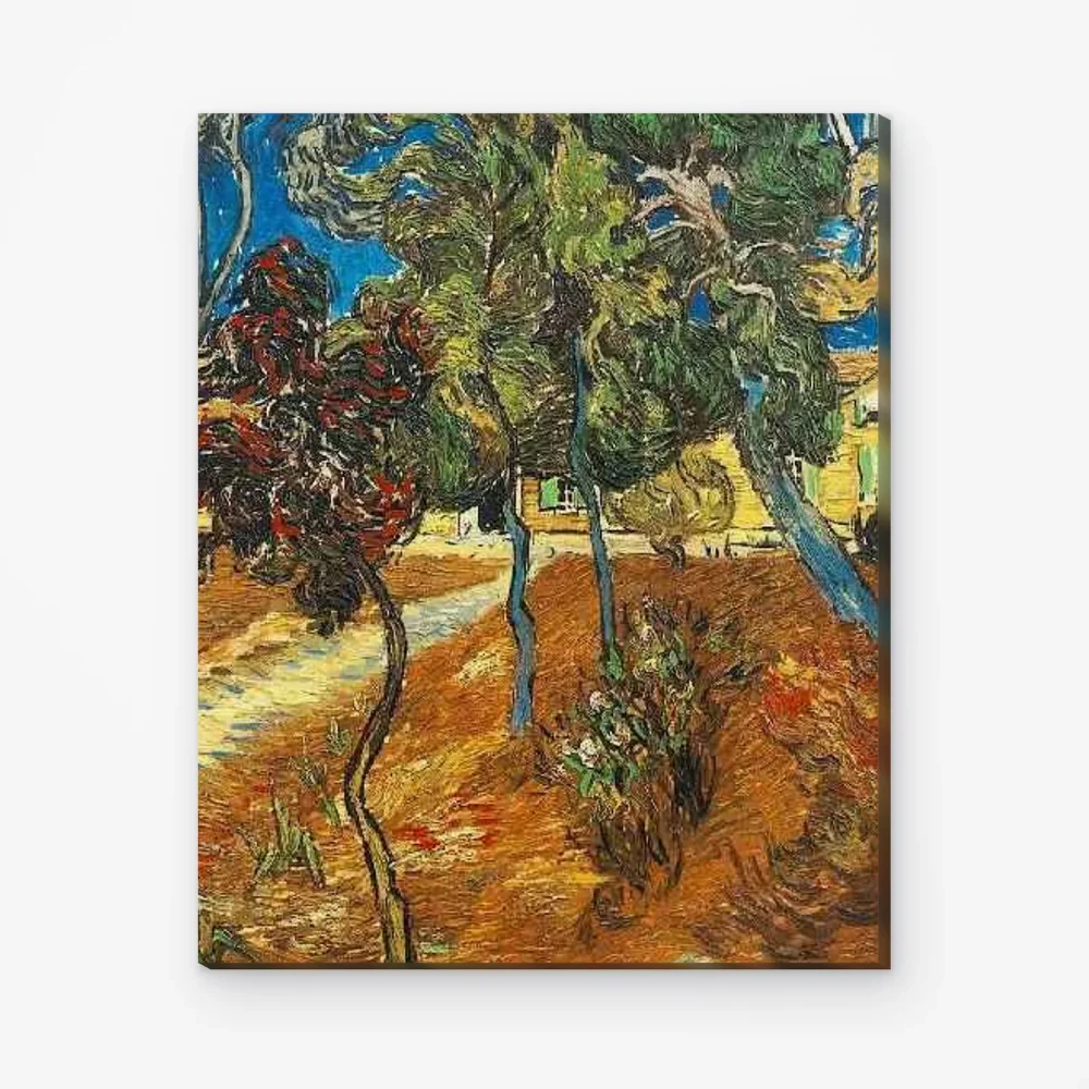 Pintar por Números - Árboles en el jardín del hospital Saint-Paul 3