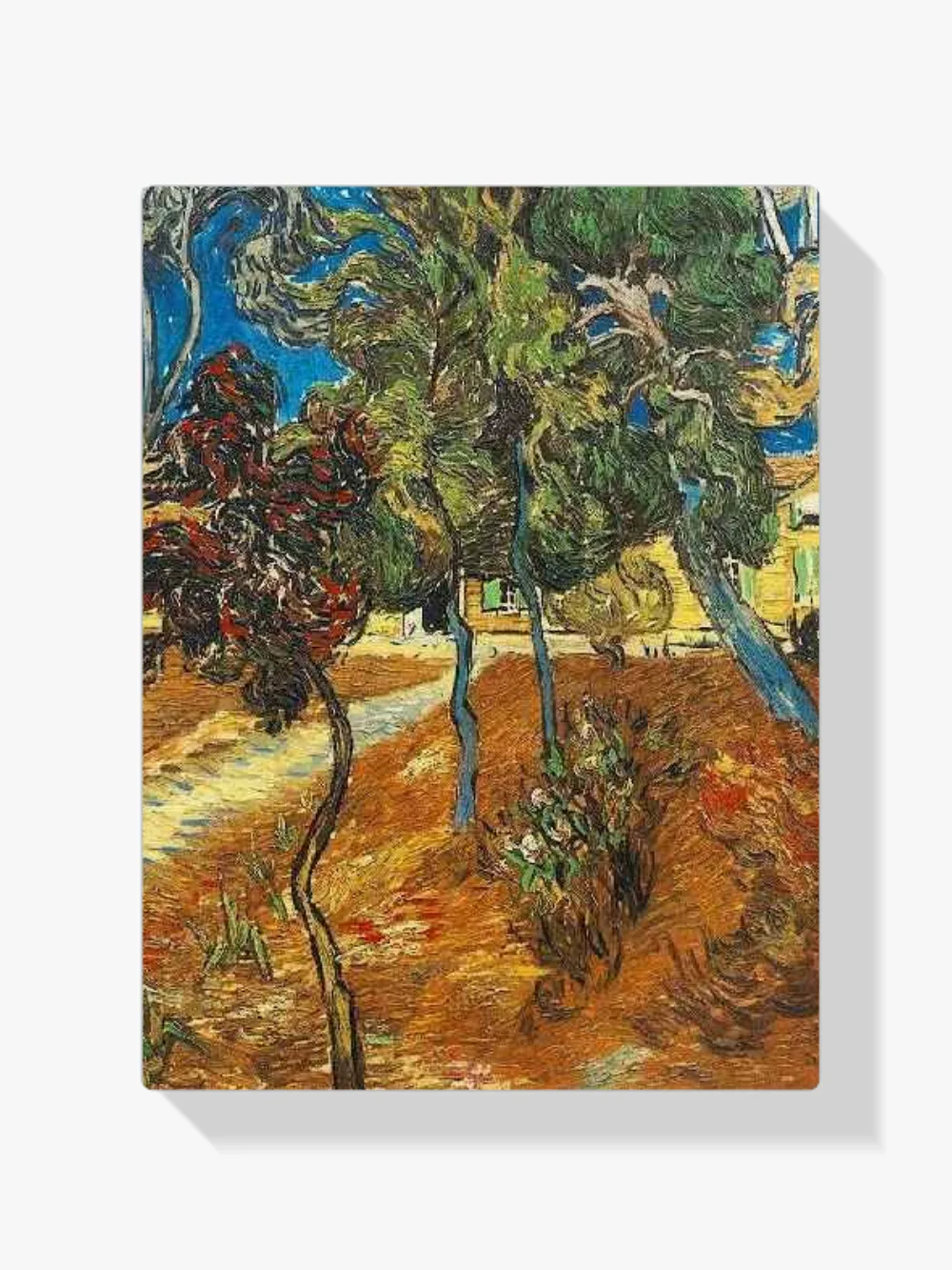 Pintar por números Árboles en el jardín del hospital Saint-Paul 3