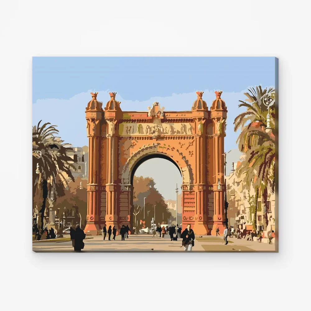 Pintar por Números - Arco de Triunfo, Barcelona