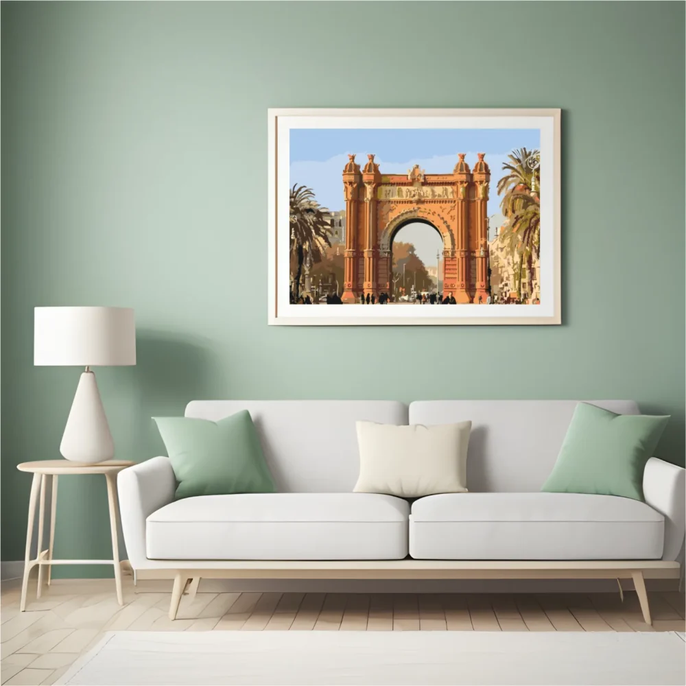 Pintar por números Arco de Triunfo, Barcelona – foto 4