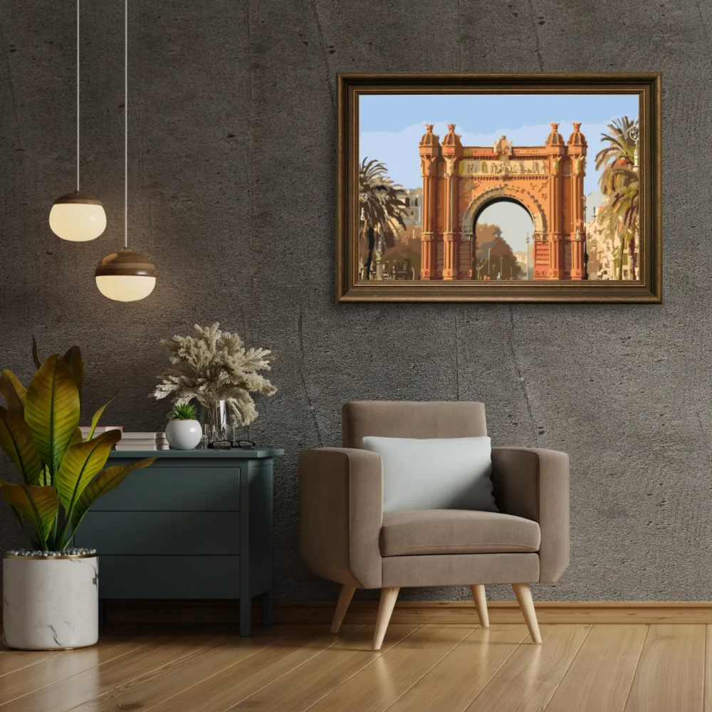 Pintar por números Arco de Triunfo, Barcelona – foto 5