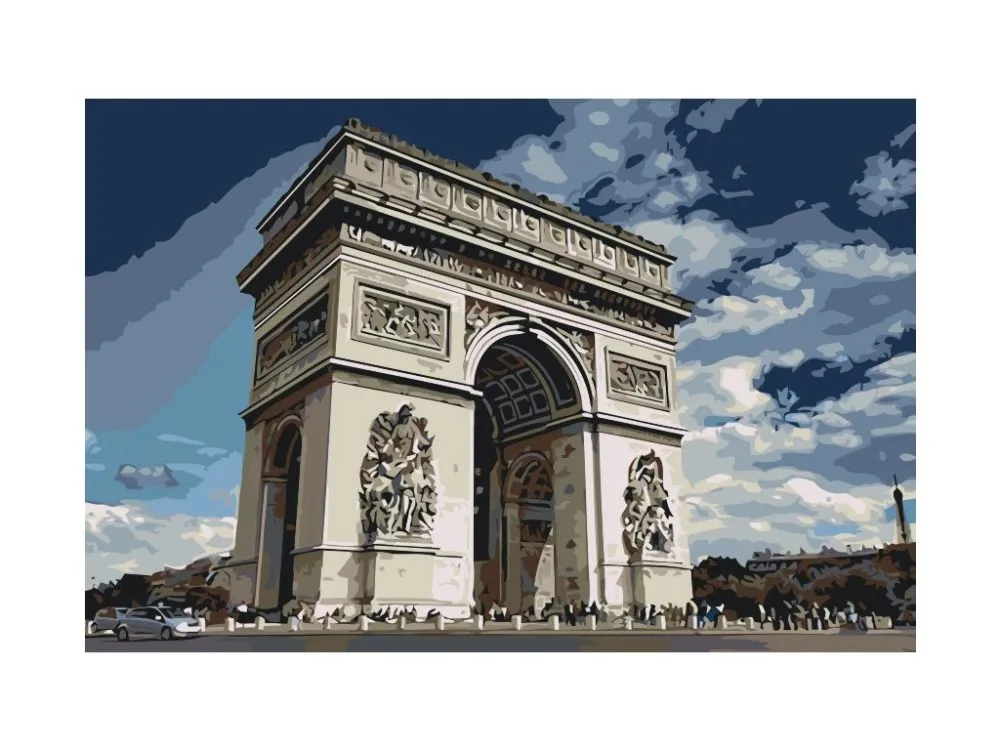 Pintar por números Arco de Triunfo de París – foto 2
