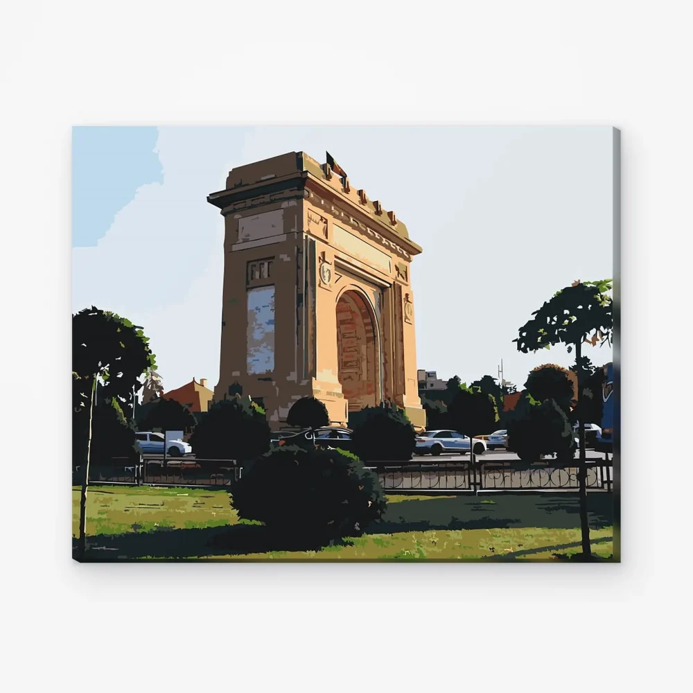 Pintar por Números - Arco del Triunfo, Bucarest