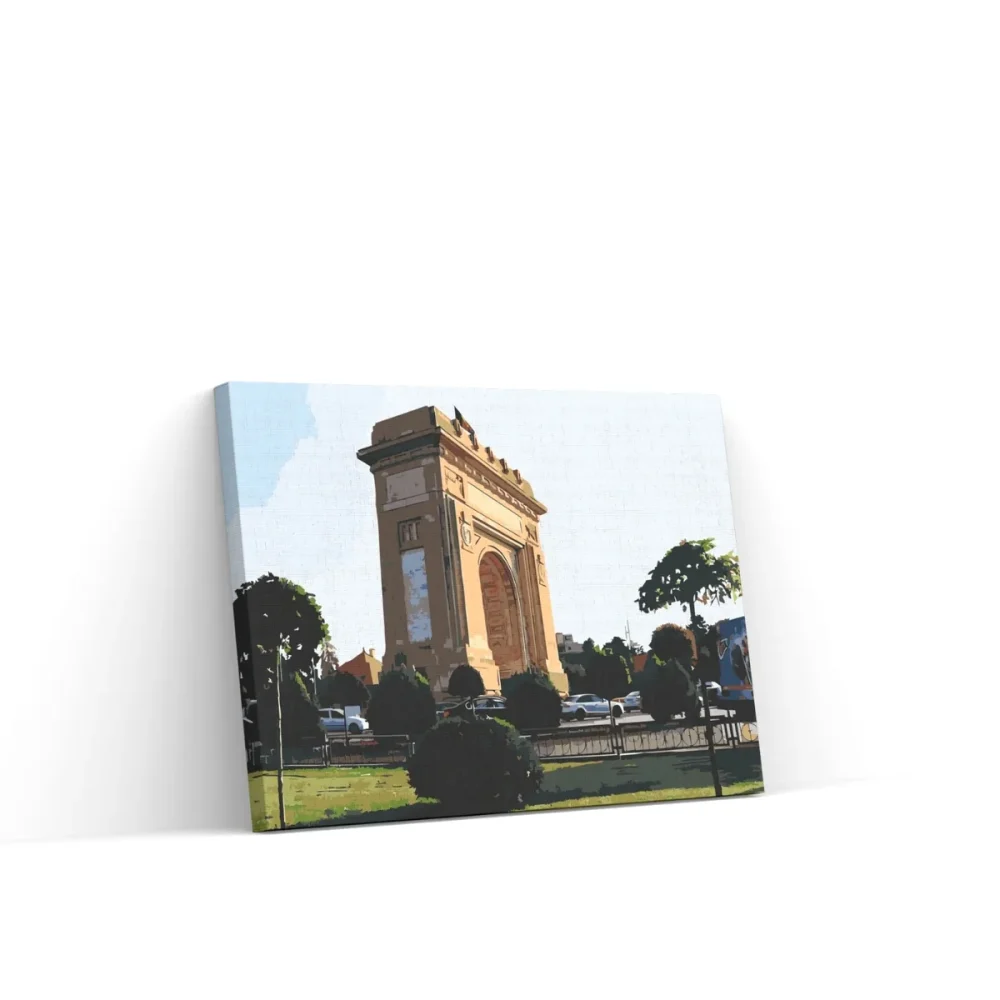 Pintar por números Arco del Triunfo, Bucarest