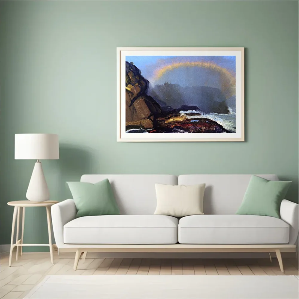Pintar por números Arcoíris en la niebla – foto 4