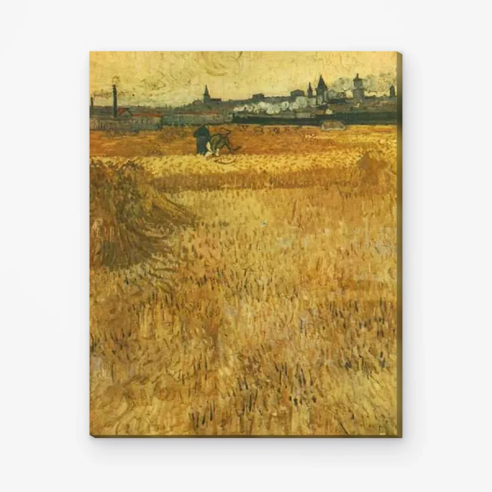 Pintar por Números - Arles vista desde los trigales