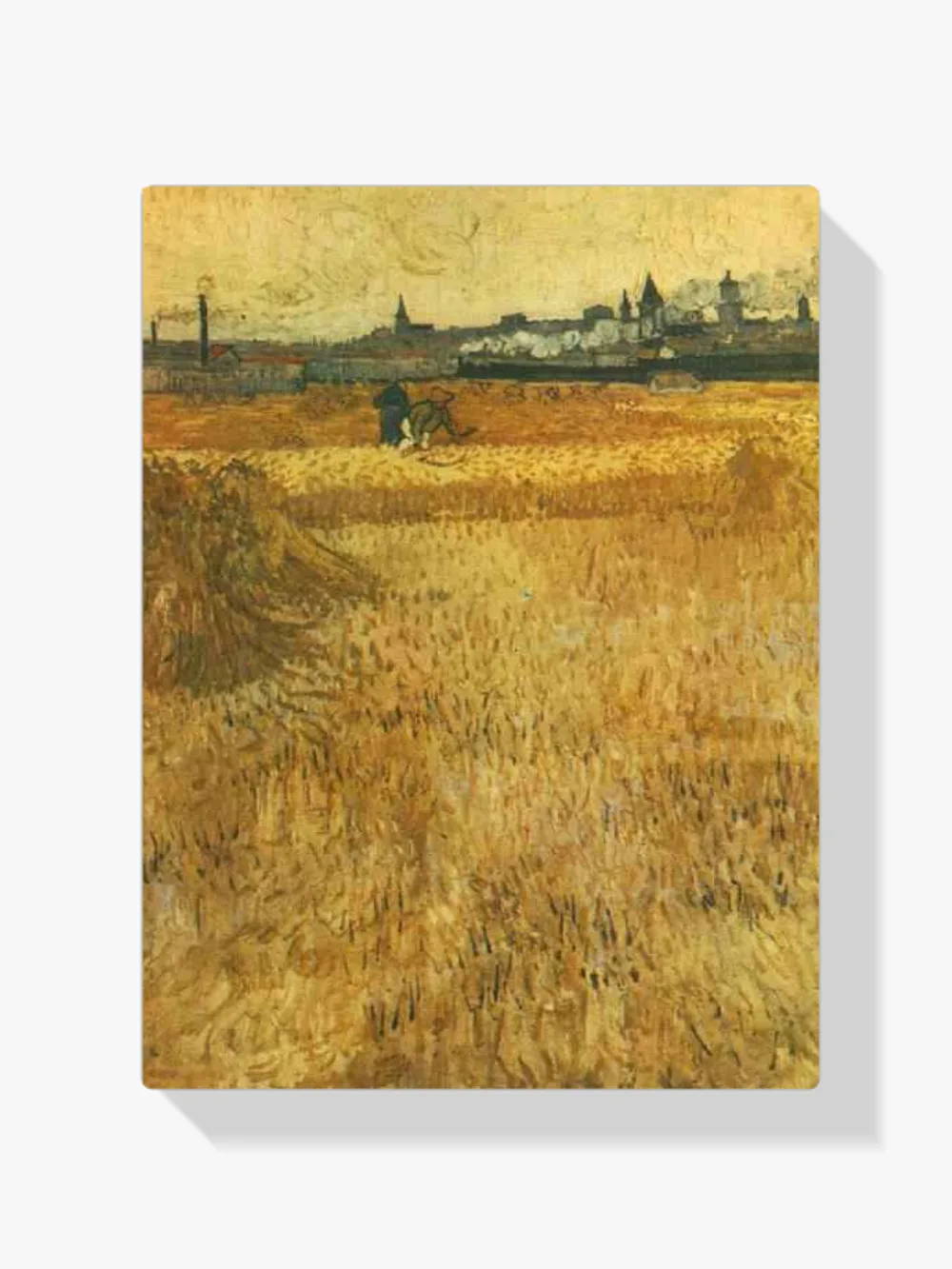 Pintar por números Arles vista desde los trigales