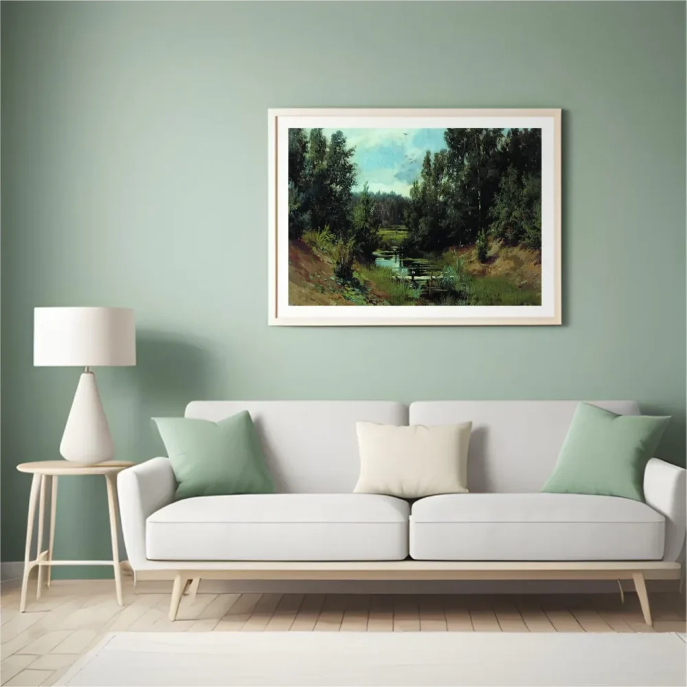 Pintar por números Arroyo en el bosque (2) – foto 4