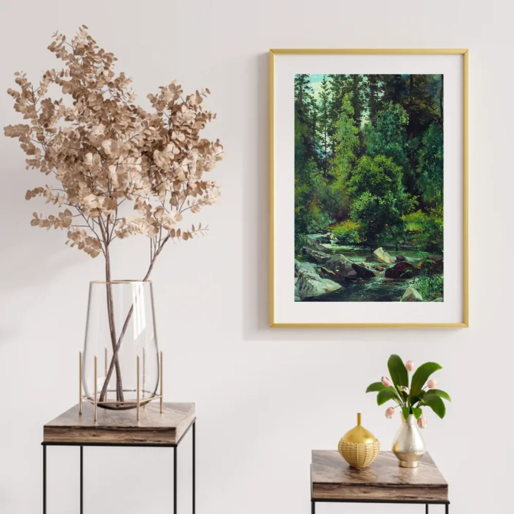 Pintar por números Arroyo en el bosque - Iván Shishkin – foto 2