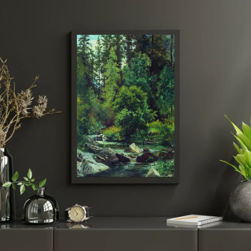 Pintar por números Arroyo en el bosque - Iván Shishkin – foto 3