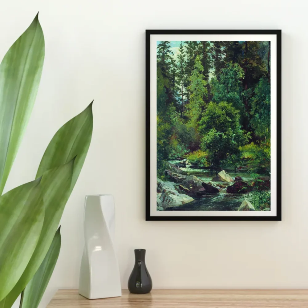 Pintar por números Arroyo en el bosque - Iván Shishkin – foto 4