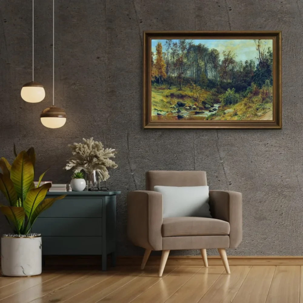 Pintar por números Arroyo en el bosque - Ivan Sjisjkin – foto 2
