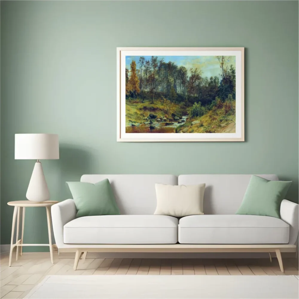 Pintar por números Arroyo en el bosque - Ivan Sjisjkin – foto 4