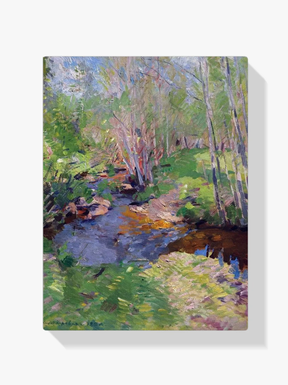 Pintar por números Arroyo en el bosque - Konstantin Korovin