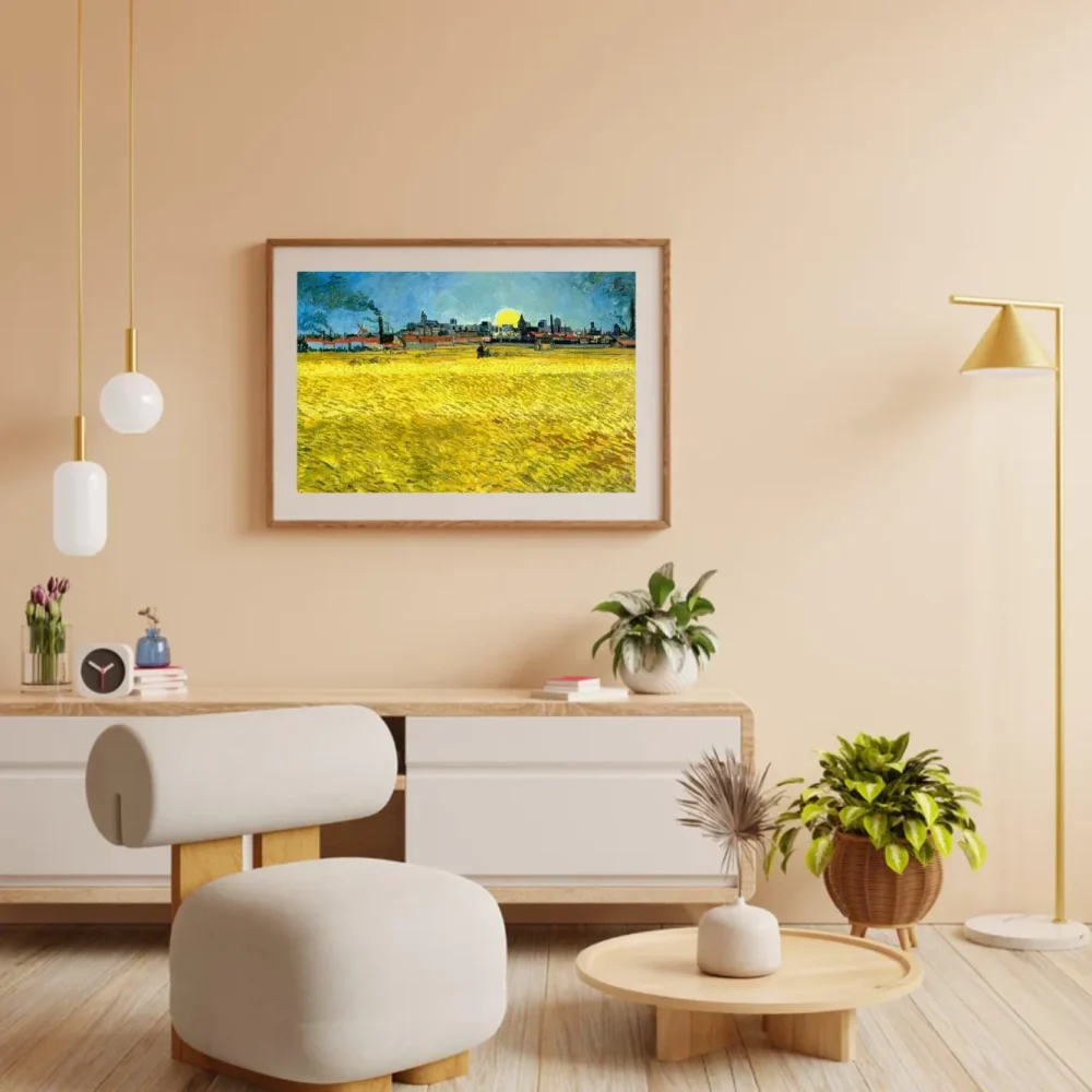 Pintar por números Atardecer, campos de trigo cerca de Arles – foto 3