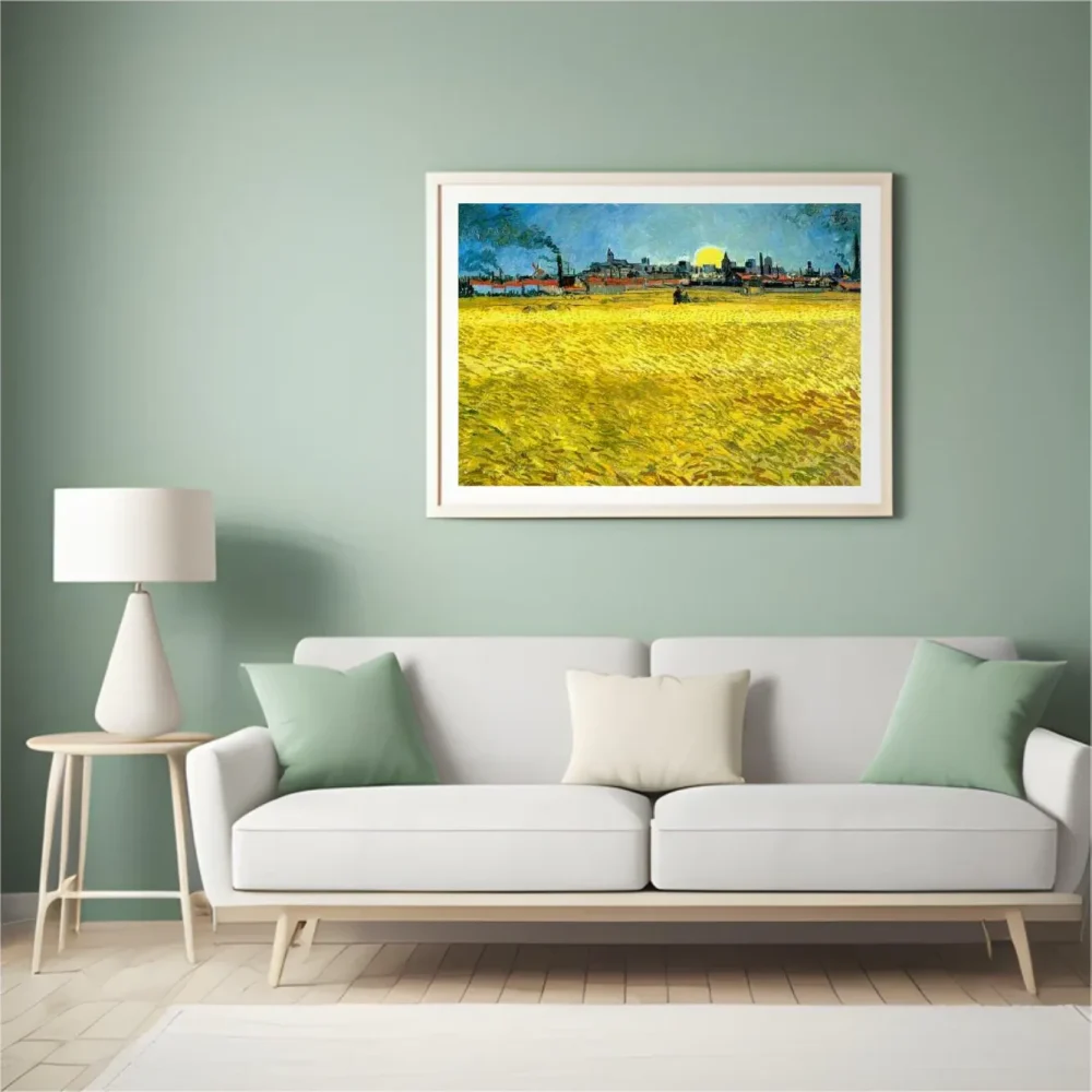 Pintar por números Atardecer, campos de trigo cerca de Arles – foto 4