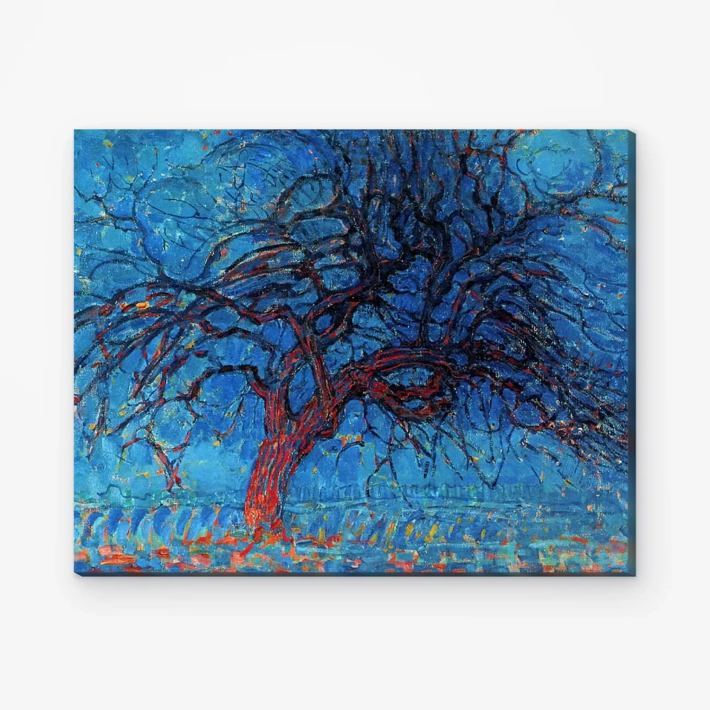 Pintar por Números - Atardecer: el árbol rojo
