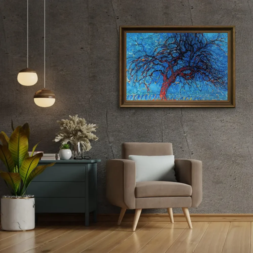 Pintar por números Atardecer: el árbol rojo – foto 2