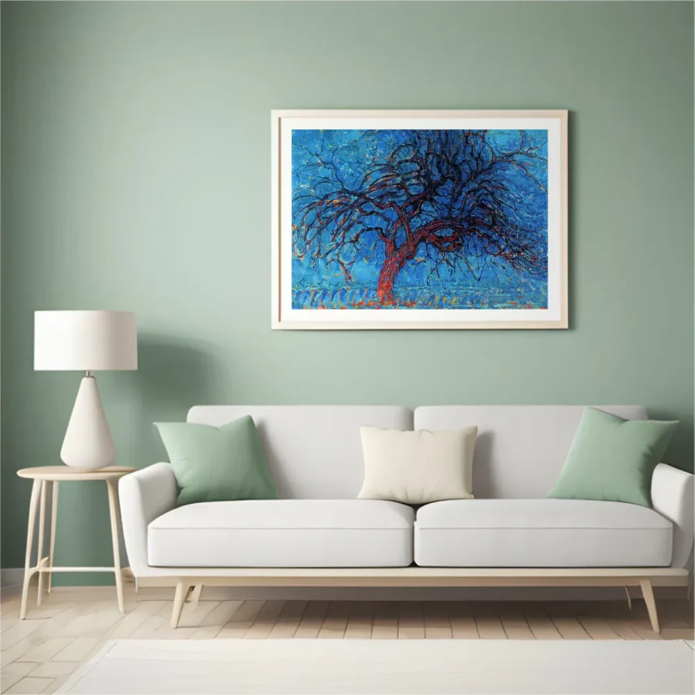 Pintar por números Atardecer: el árbol rojo – foto 4