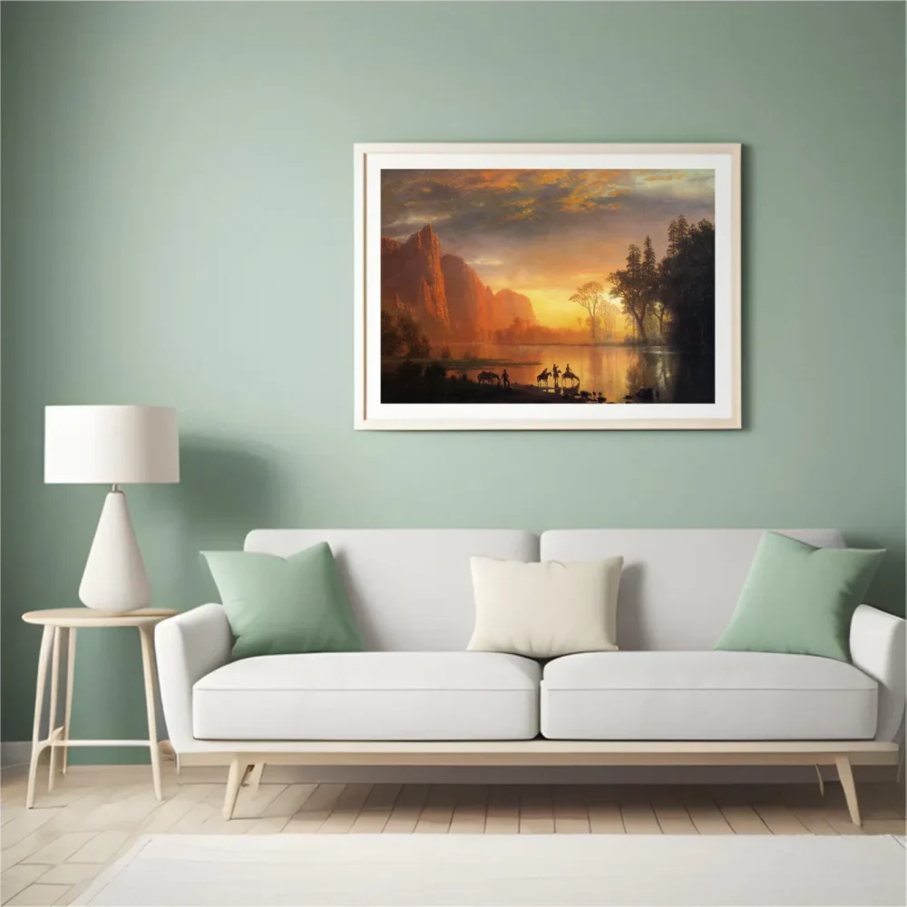 Pintar por números Atardecer en el valle de Yosemite – foto 4