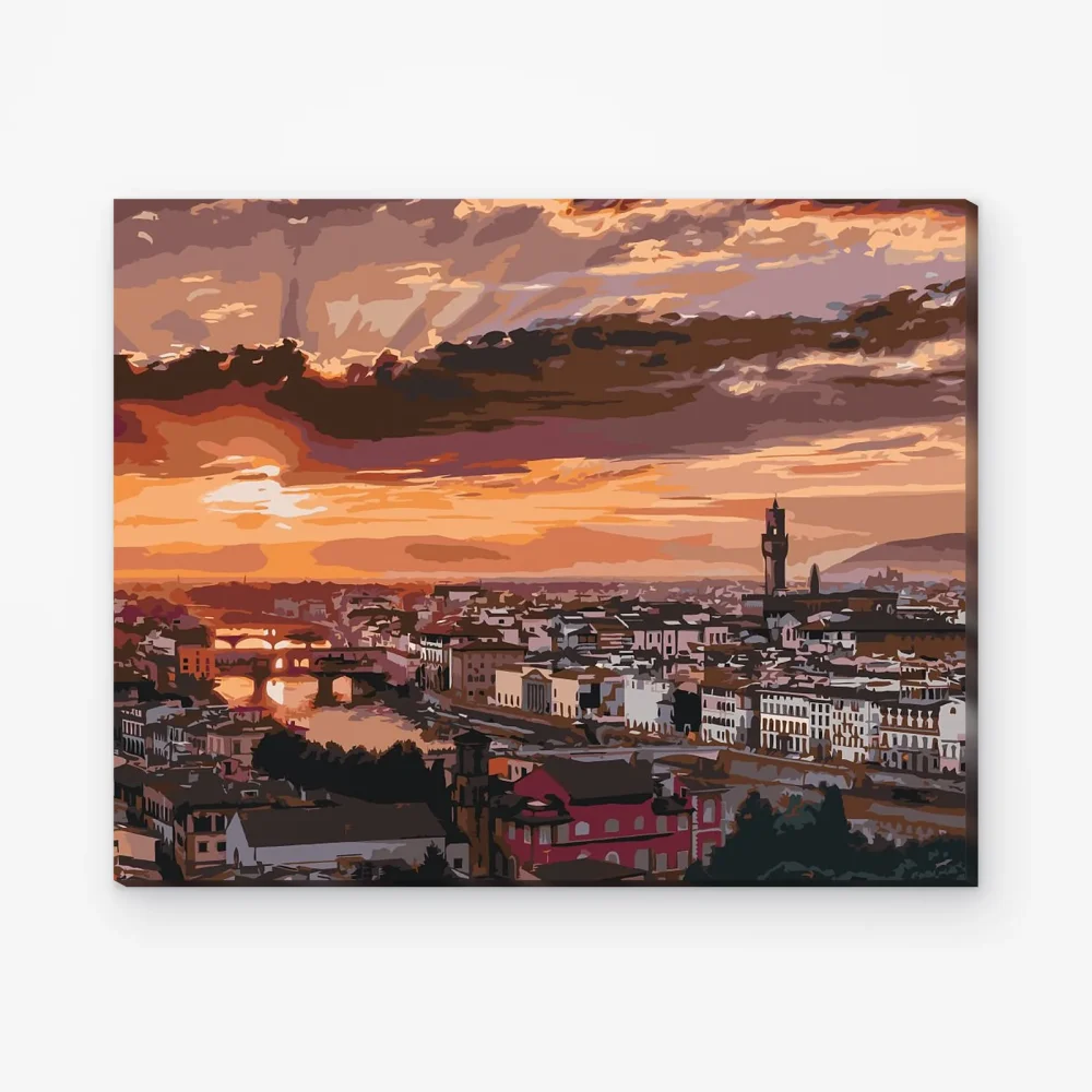 Pintar por Números - Atardecer en Florencia