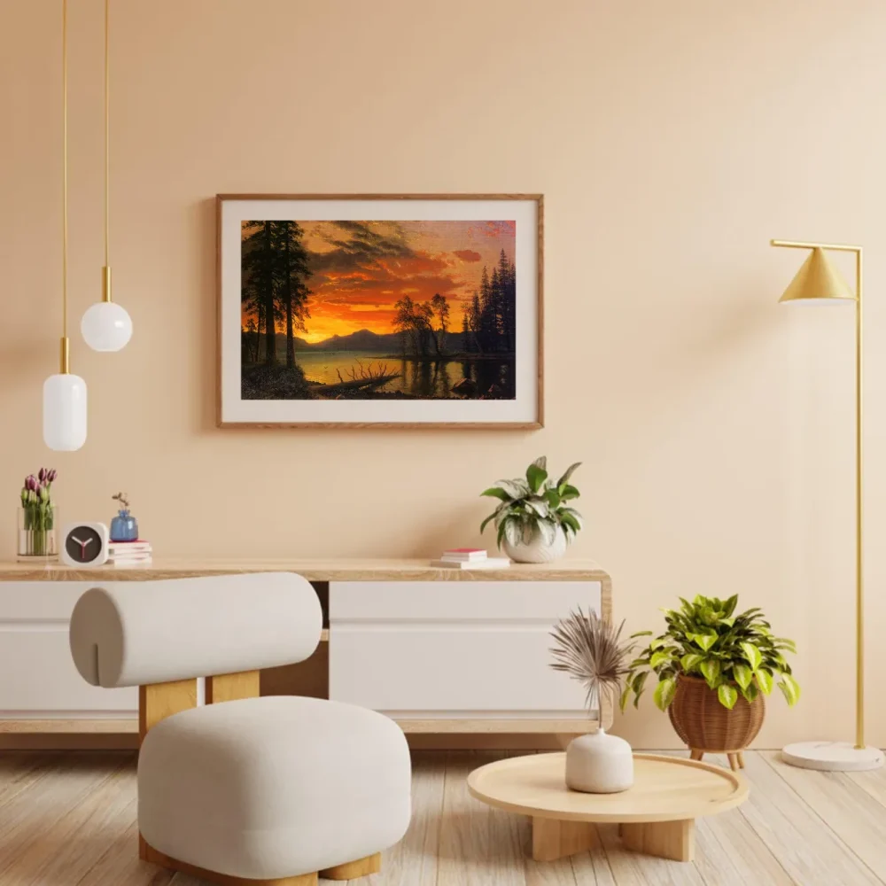 Pintar por números Atardecer sobre el río – foto 3