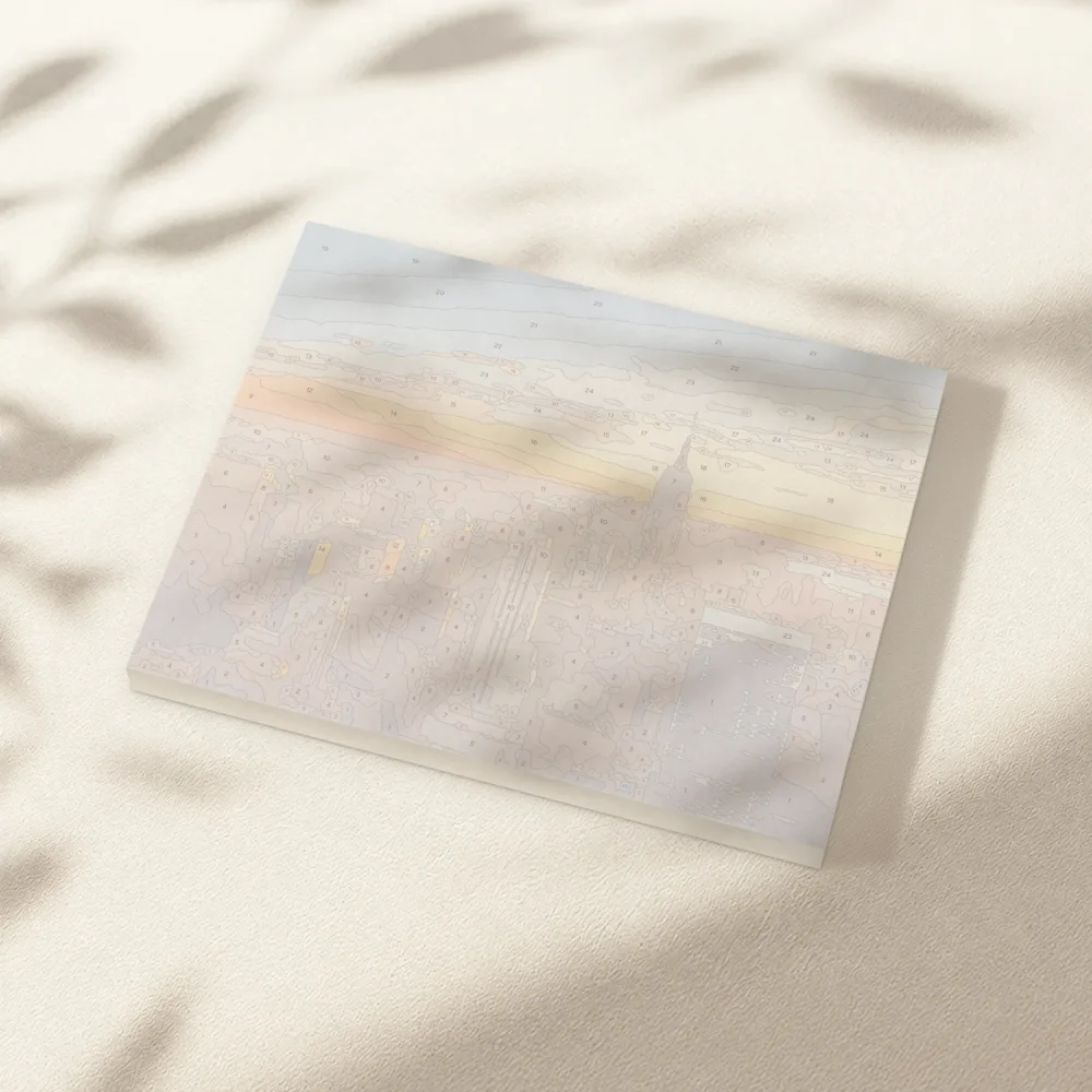 Pintar por Números - Atardecer sobre Manhattan - Nueva York