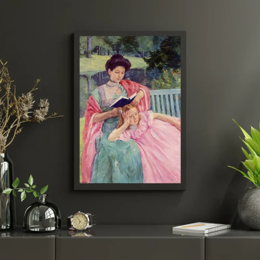 Pintar por números Auguste leyendo a su hija – foto 3