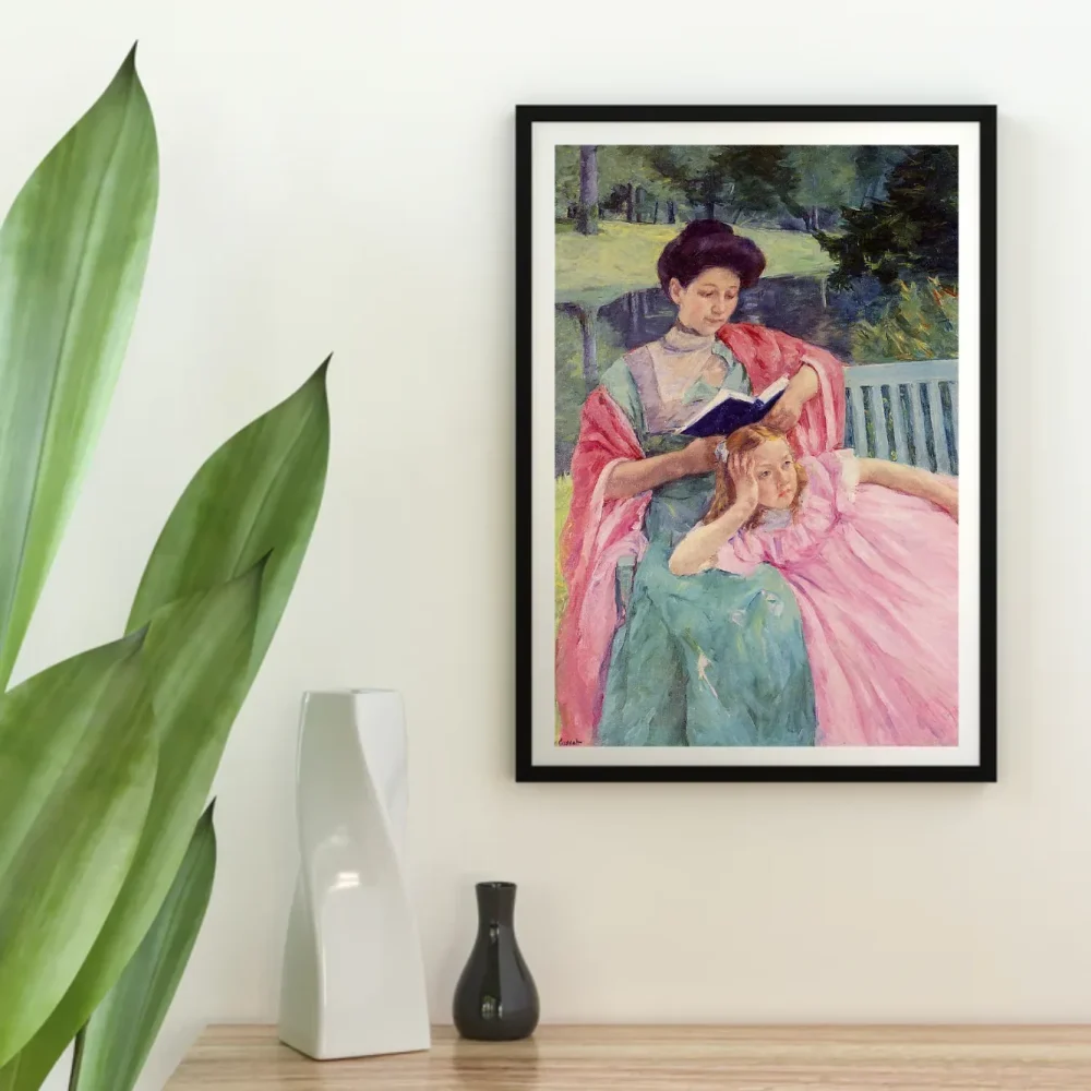 Pintar por números Auguste leyendo a su hija – foto 4