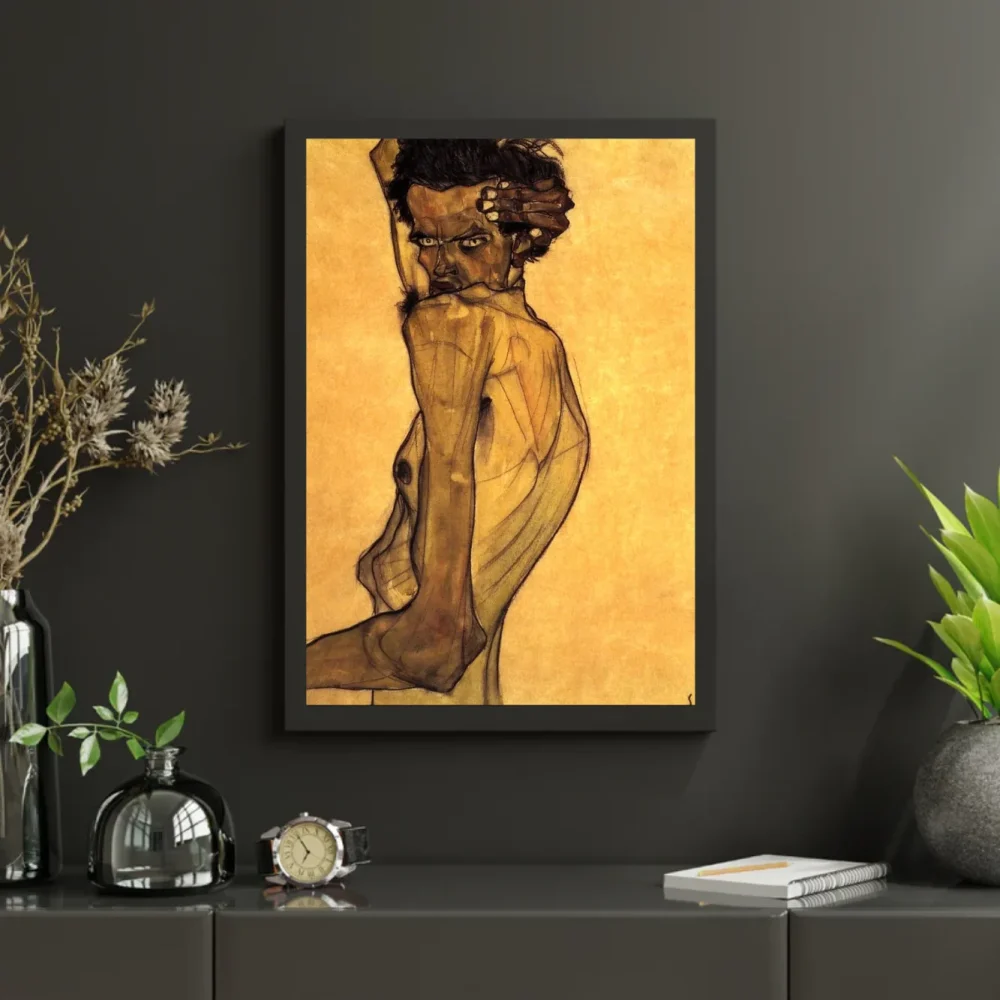 Pintar por números Autorretrato con el brazo sobre la cabeza – foto 3