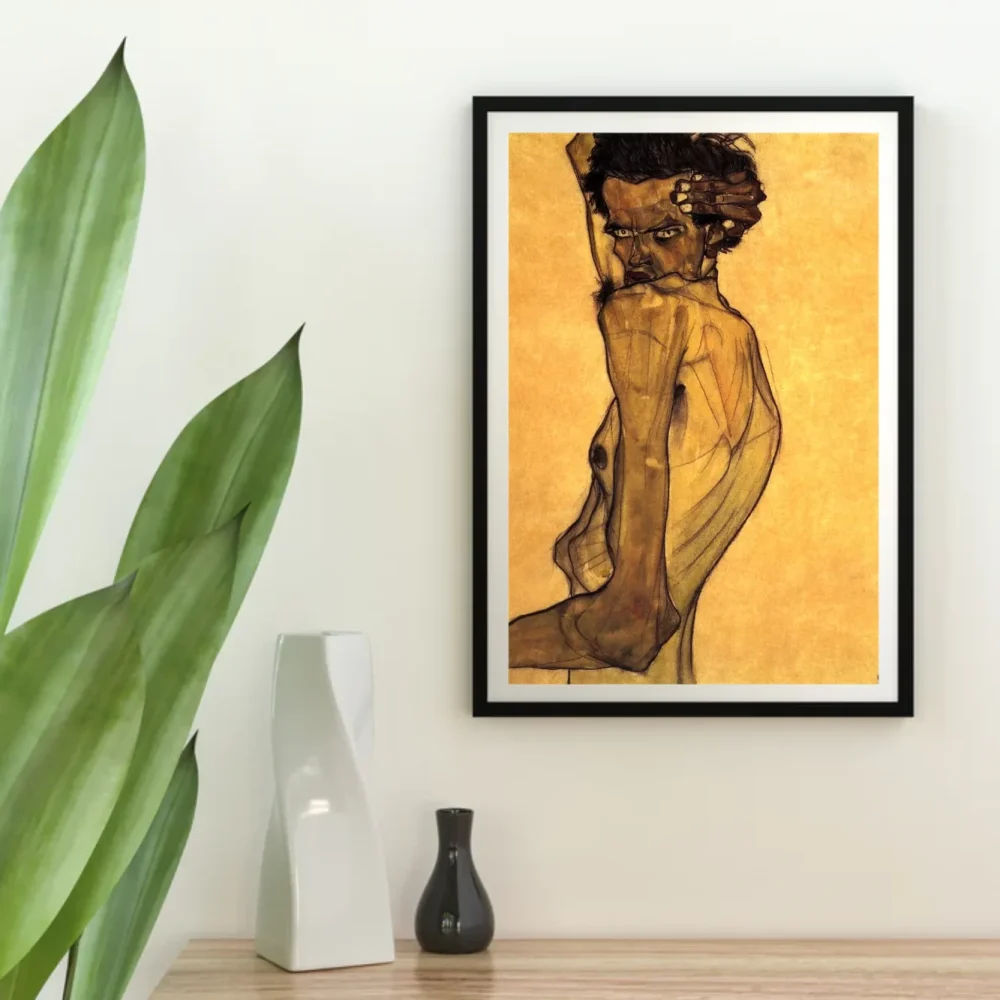 Pintar por números Autorretrato con el brazo sobre la cabeza – foto 4