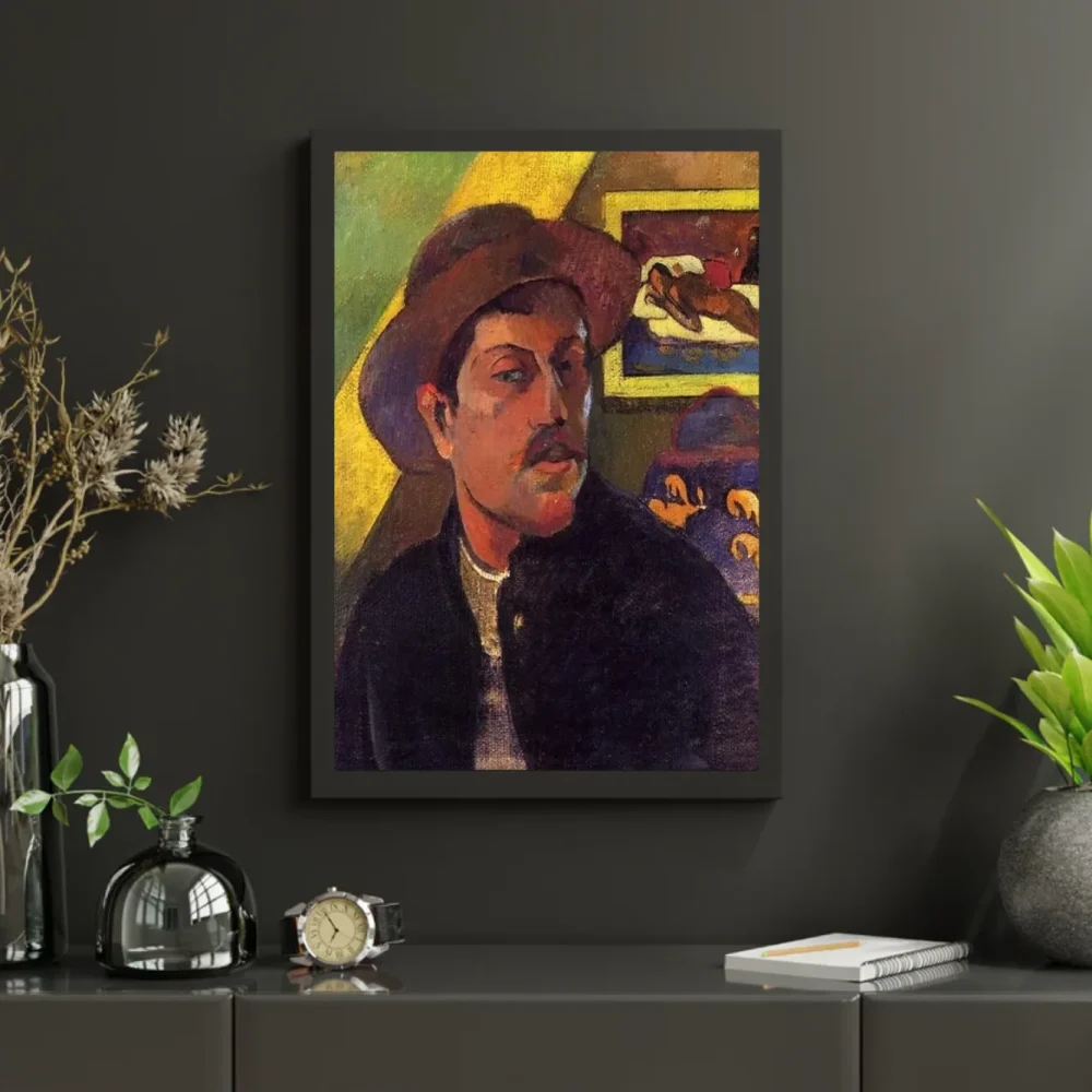 Pintar por números Autorretrato con sombrero - Paul Gauguin – foto 3