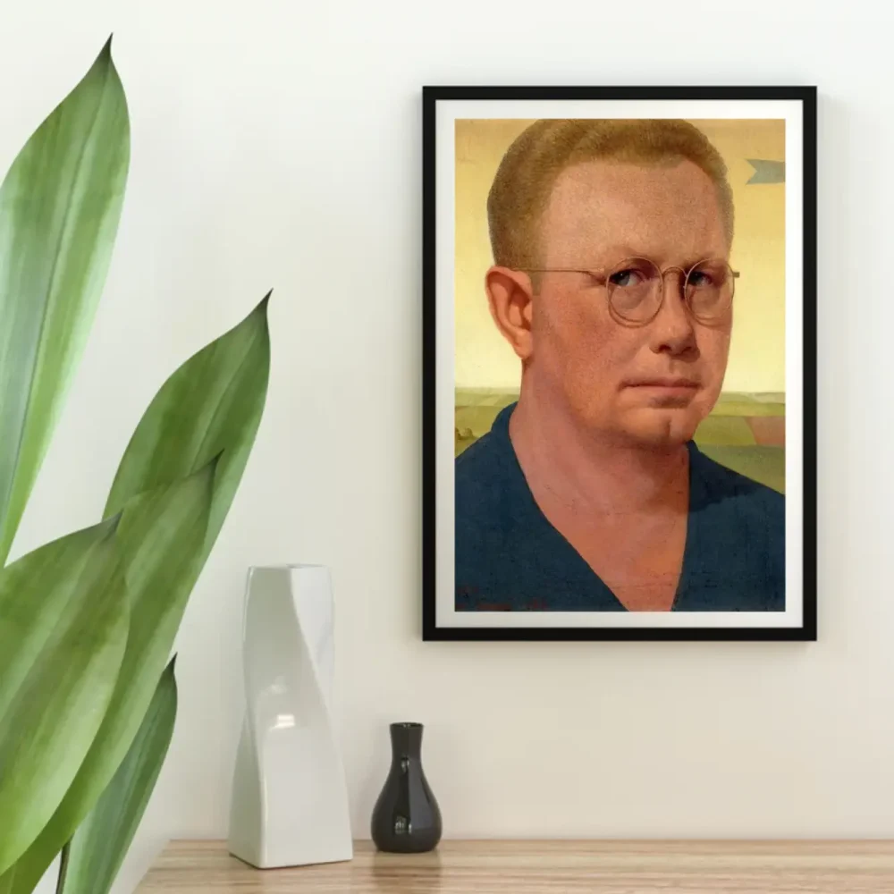 Pintar por números Autorretrato - Grant Wood – foto 3