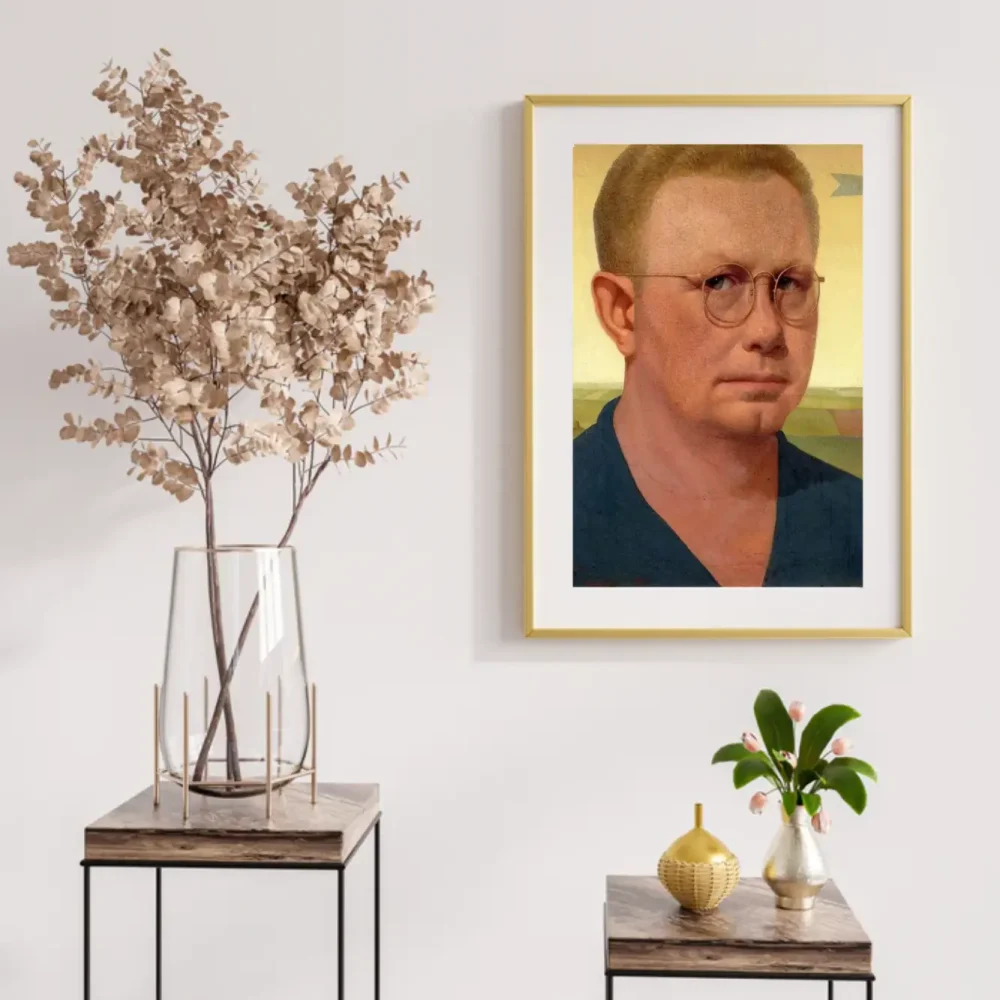 Pintar por números Autorretrato - Grant Wood – foto 4