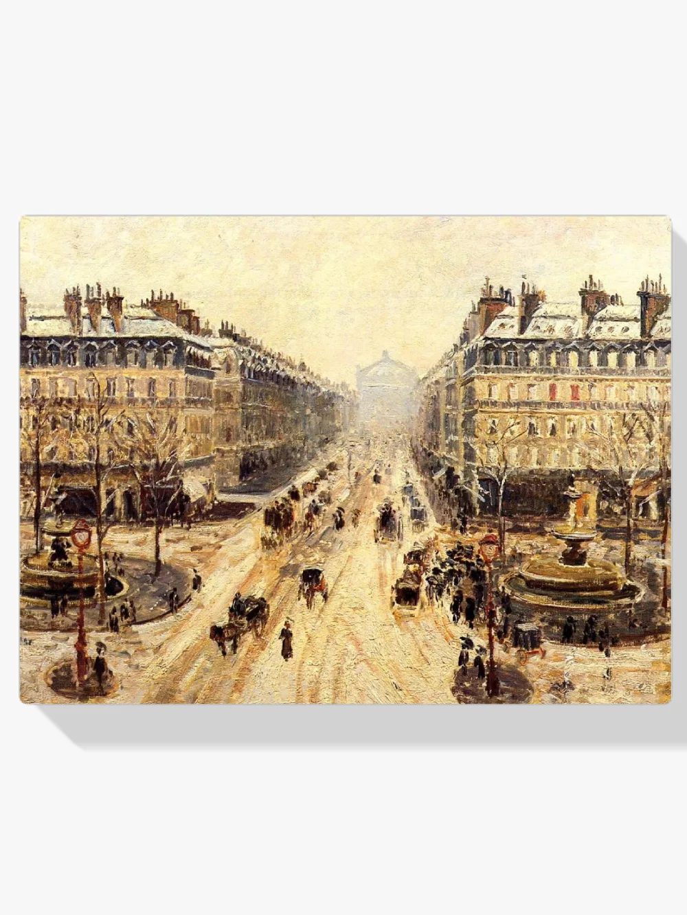 Pintar por números Avenue de l'Opéra, efecto de nieve