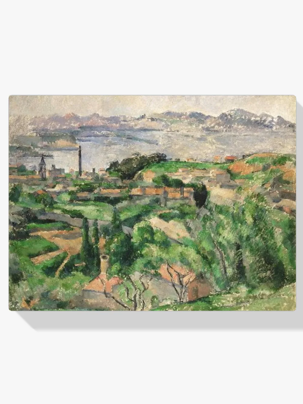 Pintar por números Bahía de Marsella con el pueblo de Saint-Henri