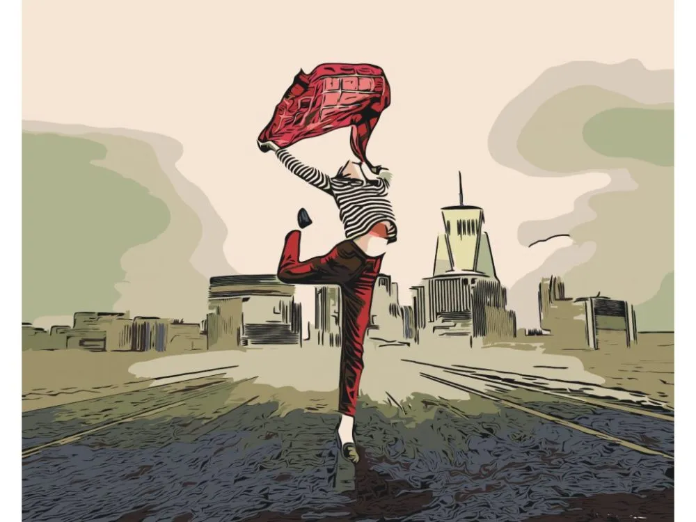 Pintar por números Bailando por las calles de la ciudad – foto 2
