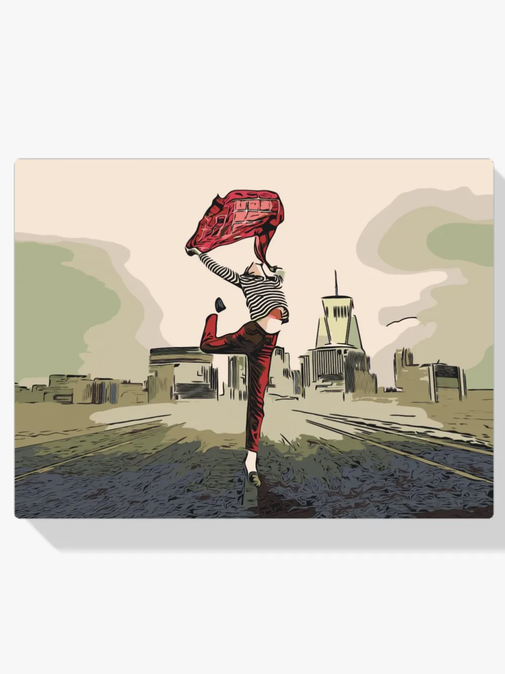 Pintar por números Bailando por las calles de la ciudad