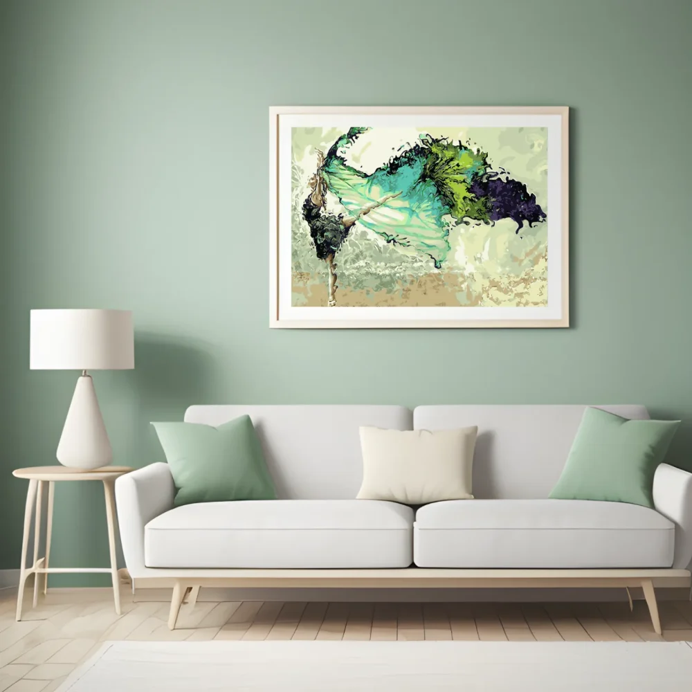 Pintar por números Bailarina verde – foto 5