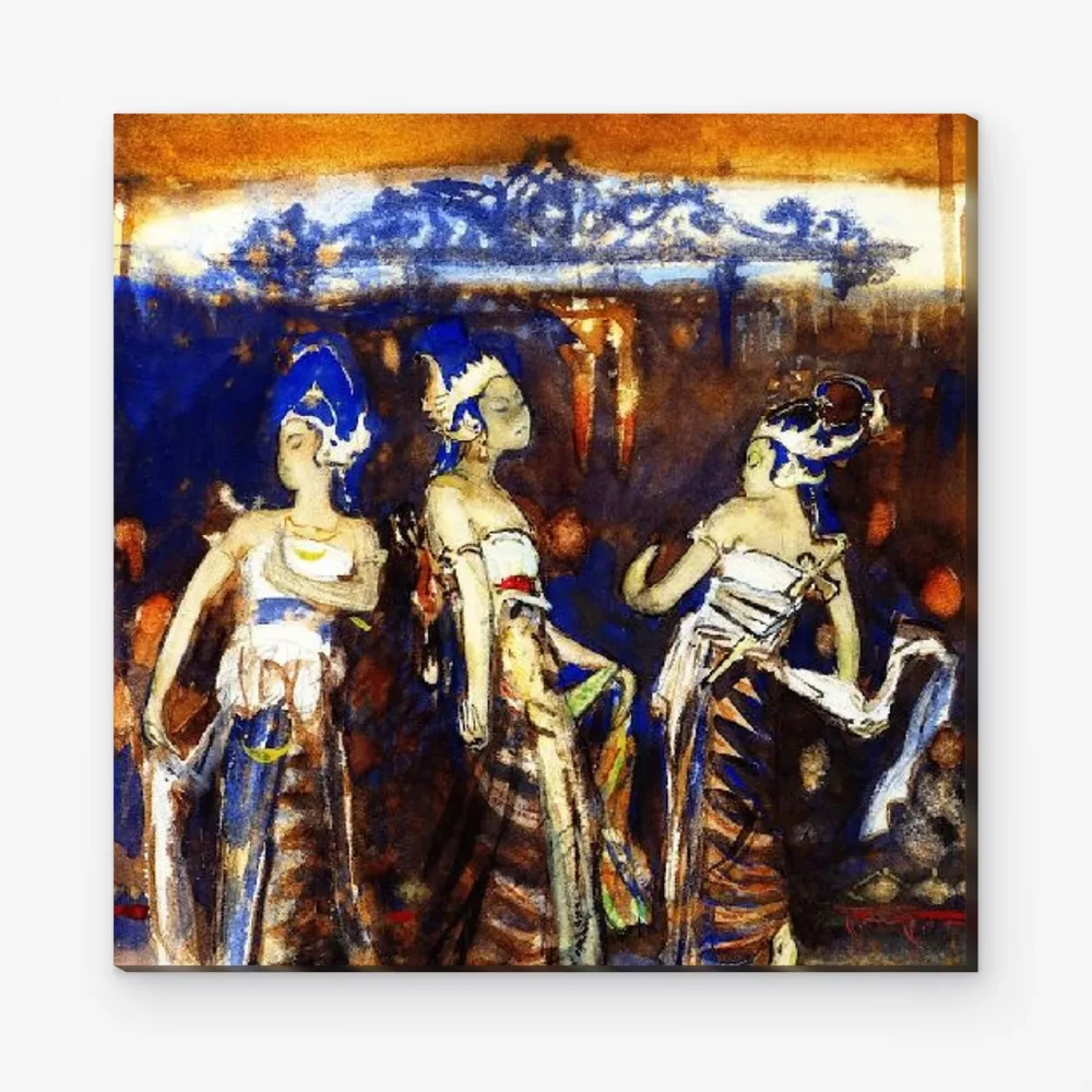 Pintar por Números - Bailarinas javanesas